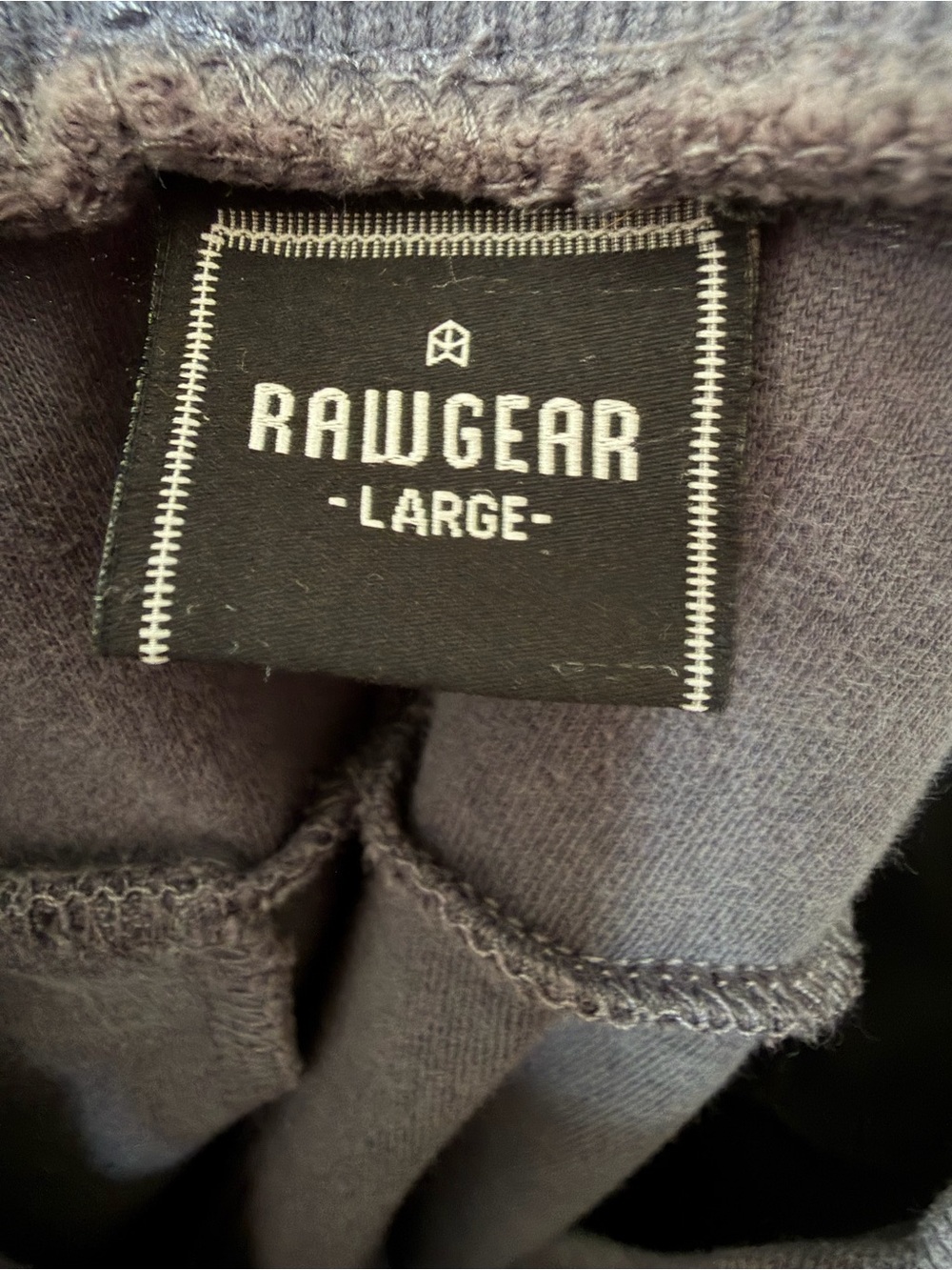 Men's Dark Gray Drawstring Joggers with Side Zip Pocket - Picture 5 of 5
